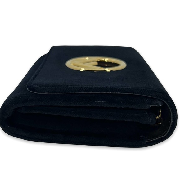 💛SOLD🖤 Fendi Velvet Wallet on Chain in Black - Picture 5 of 11